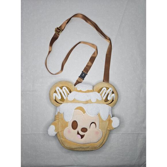 2023 Disney Parks Munchlings Mickey Mouse Crossbody Bag Cinnamon Swirl Bun - Picture 1 of 10